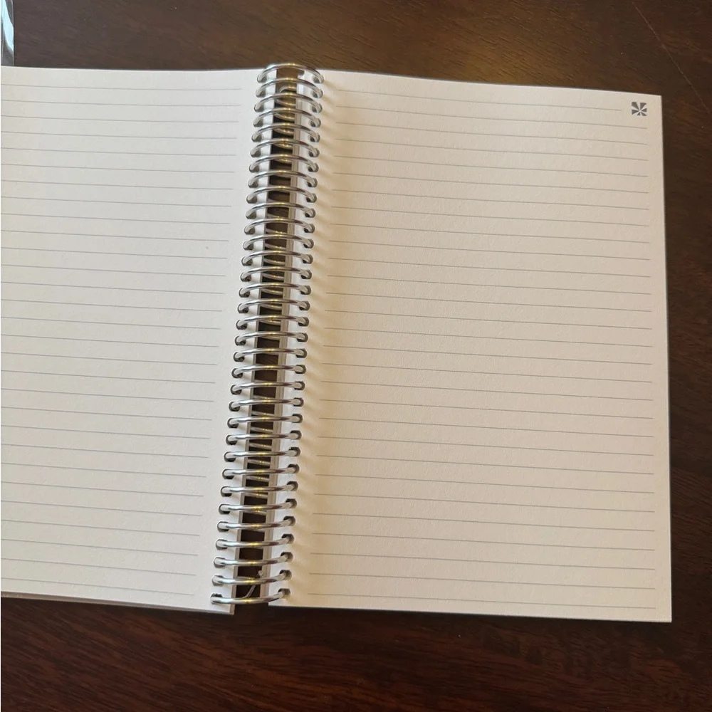 Erin Condren champagne vegan leather lined notebook a5 size new - Picture 6 of 6